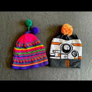 Smiley Vintage Beanie & Orginal SF Star Wars Beanie (Bundle)